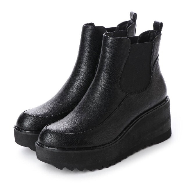 YOSUKE(ヨースケ)のヨースケ YOSUKE 厚底サイドゴアブーツ （ブラック） レディースの靴/シューズ(ブーツ)の商品写真