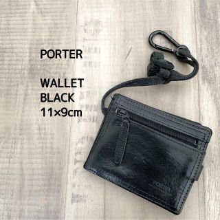 ポーター(PORTER)のブラックジャンク様専用 PORTER ポーター 二つ折り財布 ウォレット 黒(折り財布)