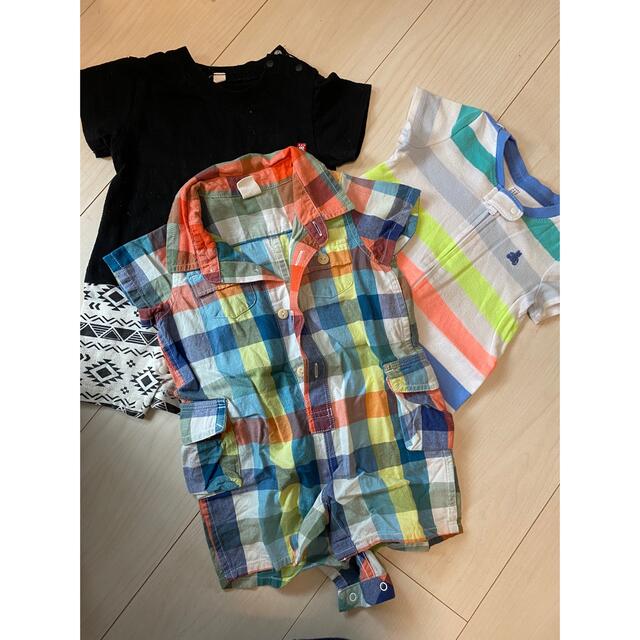 babyGAP(ベビーギャップ)のgap ロンパース 70 半袖　3点セット キッズ/ベビー/マタニティのベビー服(~85cm)(ロンパース)の商品写真