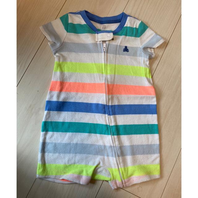 babyGAP(ベビーギャップ)のgap ロンパース 70 半袖　3点セット キッズ/ベビー/マタニティのベビー服(~85cm)(ロンパース)の商品写真