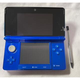 ニンテンドー3DS(ニンテンドー3DS)の【中古美品 外箱 充電器付】Nintendo 3DS 本体 コバルトブルー(携帯用ゲーム機本体)