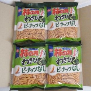 カメダセイカ(亀田製菓)の柿の種 ピーナッツなし　わさび100% 115g×4 亀田製菓(菓子/デザート)