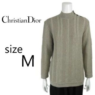 クリスチャンディオール(Christian Dior)の90's ヴィンテージ クリスチャンディオール ニットセーター モックネック M(ニット/セーター)