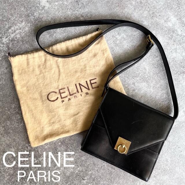 最終値下げ【CELINE/セリーヌ】ビンテージ レザー ショルダーバッグ | フリマアプリ ラクマ