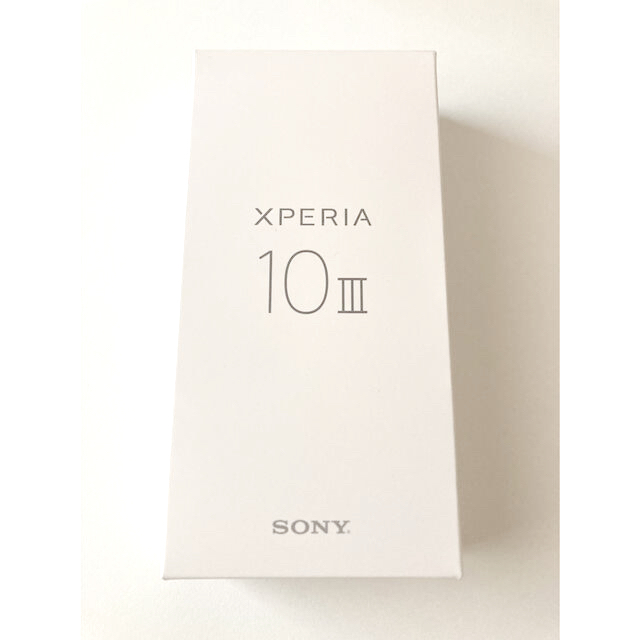 SONY Xperia 10 III A102SO ブラックスマートフォン本体