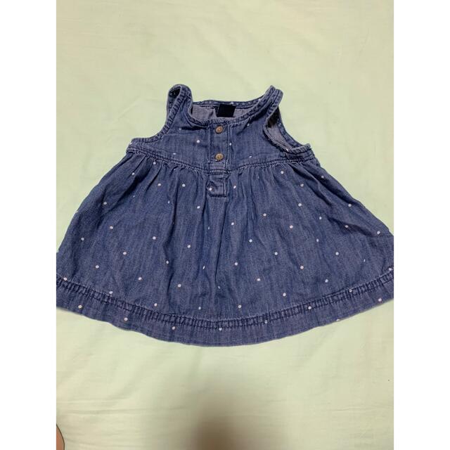 babyGAP(ベビーギャップ)のギャップ　ベビーキャップ　0-3m トップス　ワンピース キッズ/ベビー/マタニティのベビー服(~85cm)(ワンピース)の商品写真