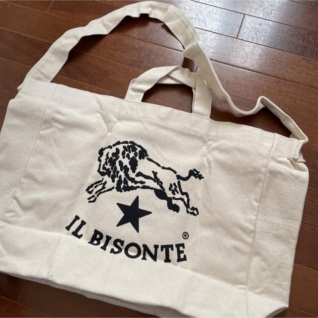 IL BISONTE - ◇イルビゾンテ◇ 未使用 ビッグロゴ トートバッグ 