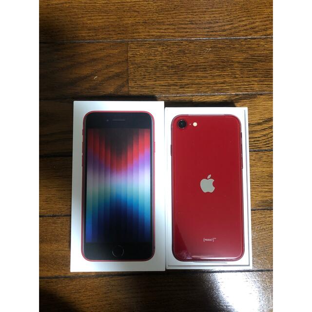 iphone se3  64G REDスマートフォン/携帯電話