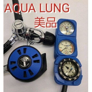アクアラング(Aqua Lung)の美品 AQUALUNG レギュレーターセット スキューバダイビング アクアラング(マリン/スイミング)