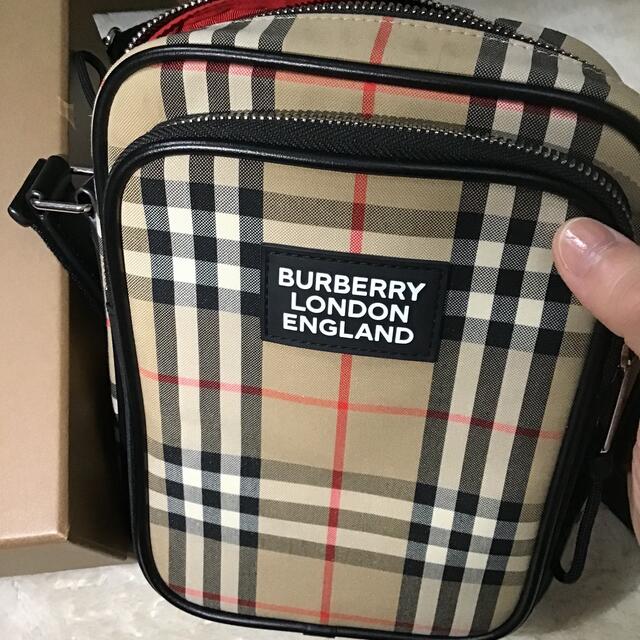 BURBERRY(バーバリー)のBURBERRY ヴィンテージチェックとレザークロスボディバッグ メンズのバッグ(ショルダーバッグ)の商品写真