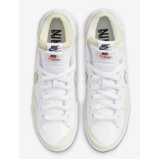 【送料込み★】sacai × NIKE BLAZER LOW WHITE 27㎝