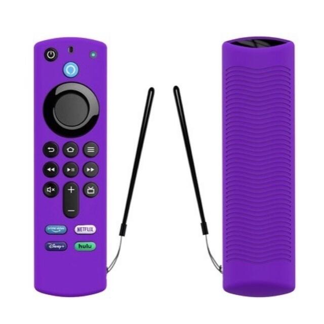 2021 Amazon fire tv stick リモコンカバー 【パープル】 スマホ/家電/カメラのテレビ/映像機器(その他)の商品写真