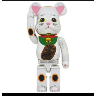 ベアブリック(BE@RBRICK)のBE@RBRICK 招き猫 銀メッキ 発光 1000％(その他)