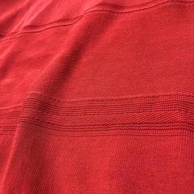 開放感溢れる半袖オープンカラーニットポロシャツ   タグ付き 未使用 5