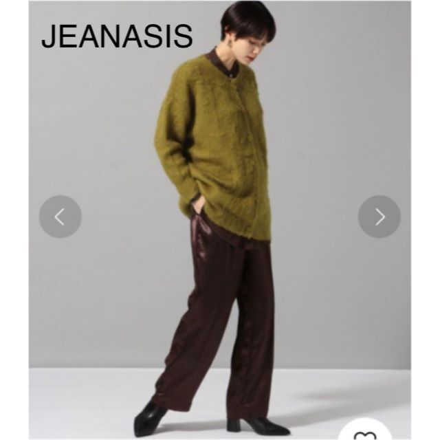 JEANASIS ラスターサテンストレートパンツ　新品 | フリマアプリ ラクマ