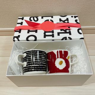 マリメッコ(marimekko)のmarimekko マグカップ2個セット(グラス/カップ)