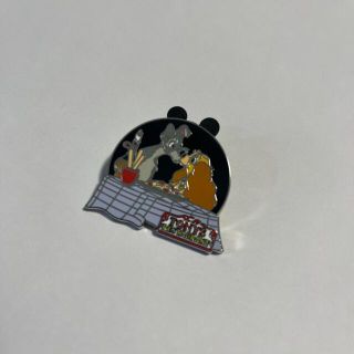 ディズニー(Disney)のディズニーダイニング　ピンバッジ　ミステリーピン　レディ　トランプ　わんわん物語(バッジ/ピンバッジ)