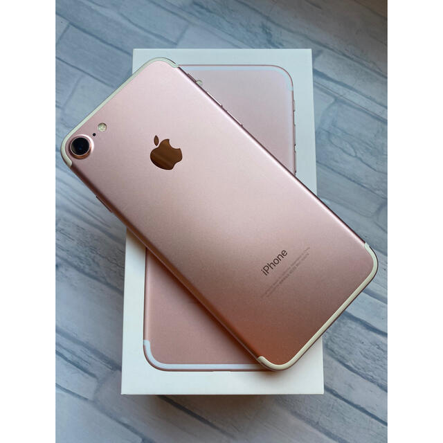 iPhone 7 Rose Gold 128 GB 元au 品