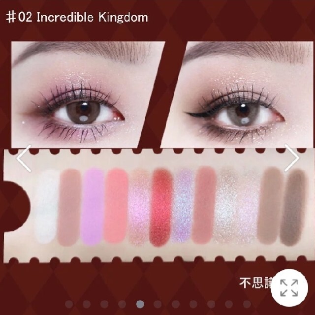 フラワーノーズ アイシャドウ サーカスシリーズ 02 中国コスメ 新品未使用