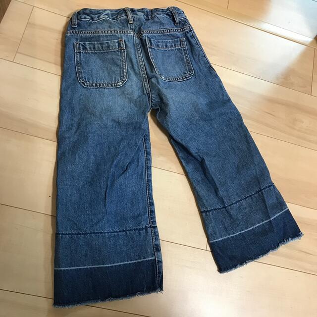 GAP(ギャップ)のワイドパンツ　130 gap denim キッズ/ベビー/マタニティのキッズ服女の子用(90cm~)(パンツ/スパッツ)の商品写真