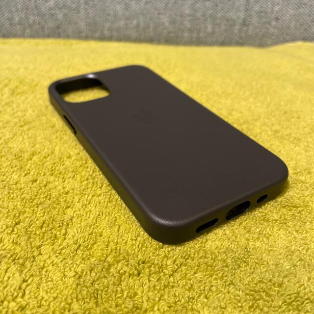 【新品】純正 iPhone 12 mini レザーケース　ブラック　黒 7