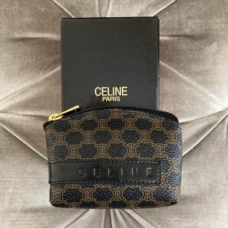 セリーヌ(celine)の良品✨ CELINE 🤎🖤 ヴィンテージ マカダム コインケース(コインケース)