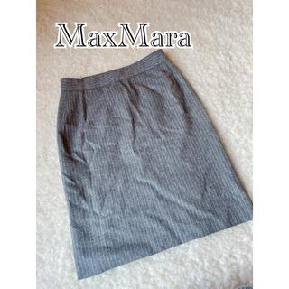 マックスマーラ(Max Mara)のMaxMara マックスマーラ タイトスカート ひざ丈スカートストライプ柄(ひざ丈スカート)
