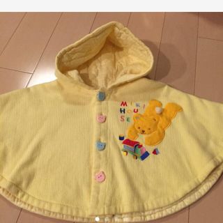 ミキハウス(mikihouse)の美品 ミキハウス コート アウター ポンチョ 60〜80cm(ジャケット/コート)