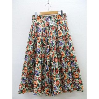 ヤエカ(YAECA)のYAECA 157057 Big Tuck Culotte 花柄 リバティ ビッグタックキュロット サイズM パンツ グリーン 多色 レディース  ヤエカ【中古】2-0221M☆(カジュアルパンツ)