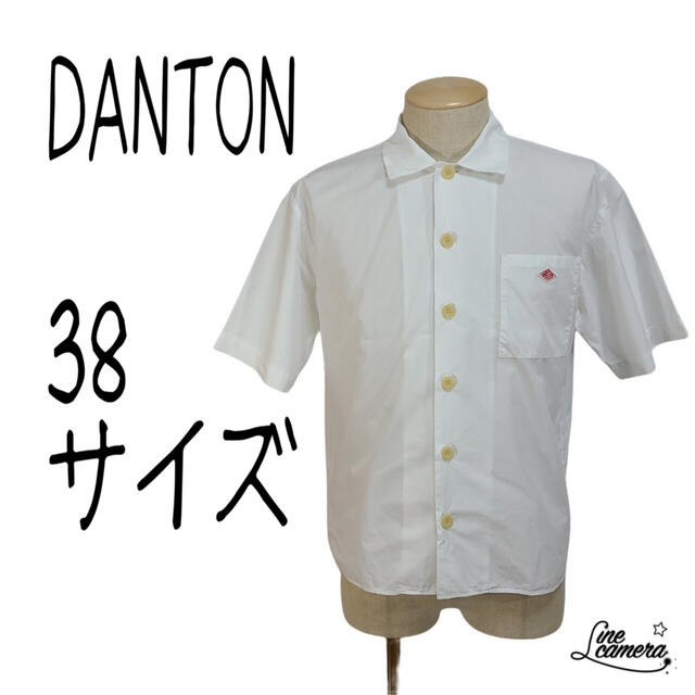 DANTON(ダントン)のDANTON ダントン 38 M シャツ 半袖 ホワイト メンズのトップス(シャツ)の商品写真