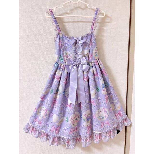 Angelic Pretty Jewel Marineフリルジャンパースカートワンピース