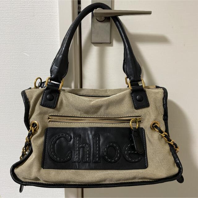 Chloe チェーン　トートバッグ