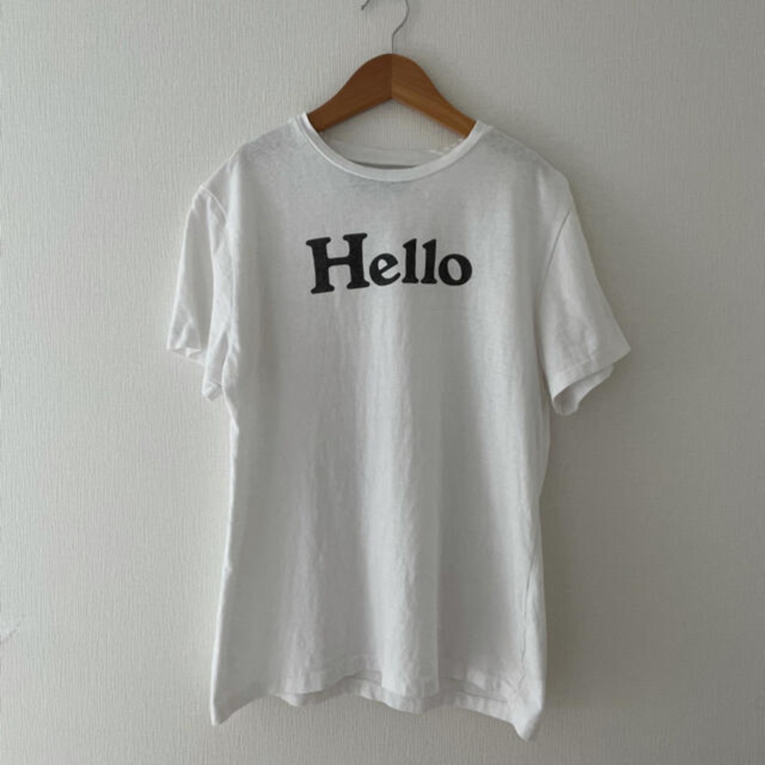 マディソンブルー Hello ハロー　Tシャツ　白　ホワイト　01