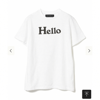 マディソンブルー(MADISONBLUE)のマディソンブルー Hello ハロー　Tシャツ　白　ホワイト　01(Tシャツ(半袖/袖なし))