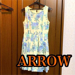 アロー(ARROW)のARROW 花柄ワンピース(ミニワンピース)