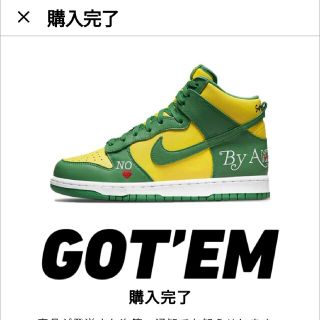 シュプリーム(Supreme)のSupreme NIKE  DUNK BRAZIL 24.5cm 新品 スニダン(スニーカー)