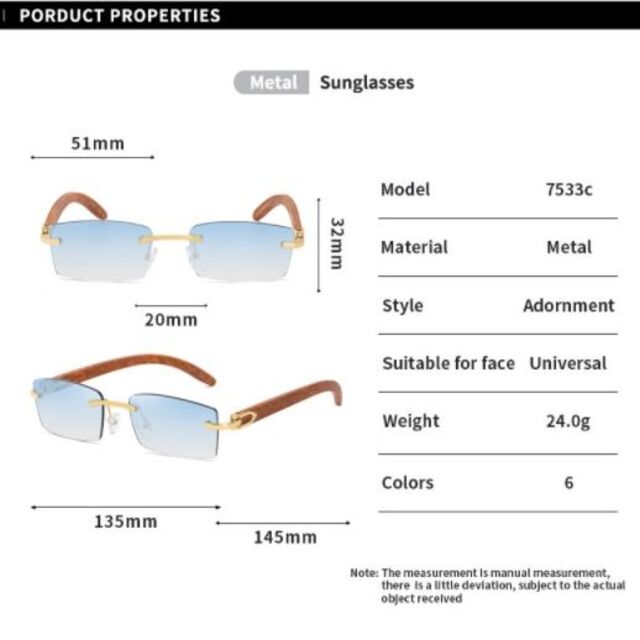 新品KAJILA 海外セレブ ウッド調フレーム UV サングラス プロテクション メンズのファッション小物(サングラス/メガネ)の商品写真