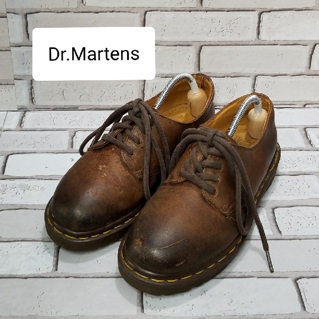 【Dr.Martens】ドクターマーチン 4ホール　ローカットブーツ　英国製 | フリマアプリ ラクマ