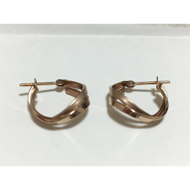 TAKE-UP - TAKE-UP K18/K10ヒネリツインフープ ピンクゴールドの通販