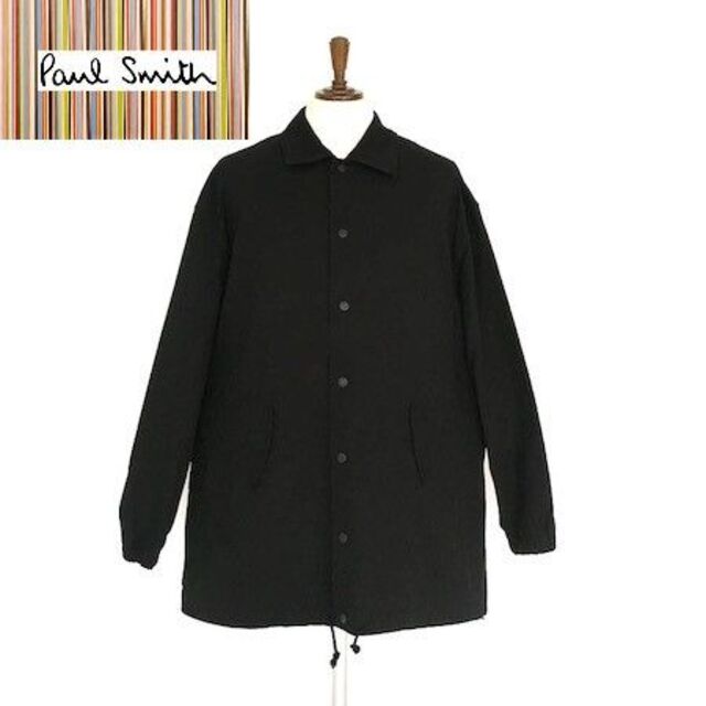 新品☆Paul Smith ハンティングジャケット セミロングコート☆黒☆M