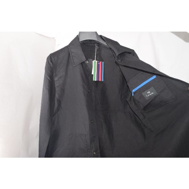 Paul Smith(ポールスミス)の新品☆Paul Smith ハンティングジャケット セミロングコート☆黒☆M メンズのジャケット/アウター(ステンカラーコート)の商品写真