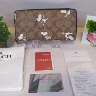 コーチ(COACH)の【翌日発送】コーチ　COACH×PEANUTS長財布　シグネチャー＆スヌーピー(財布)