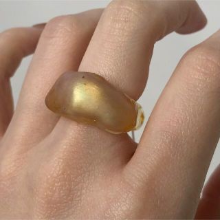 mat gold watery ring(リング)