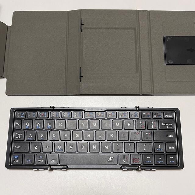 3E ブルートゥース キーボード ネオ 3つ折りタイプ ケース付属 ブラック 3 スマホ/家電/カメラのPC/タブレット(PC周辺機器)の商品写真