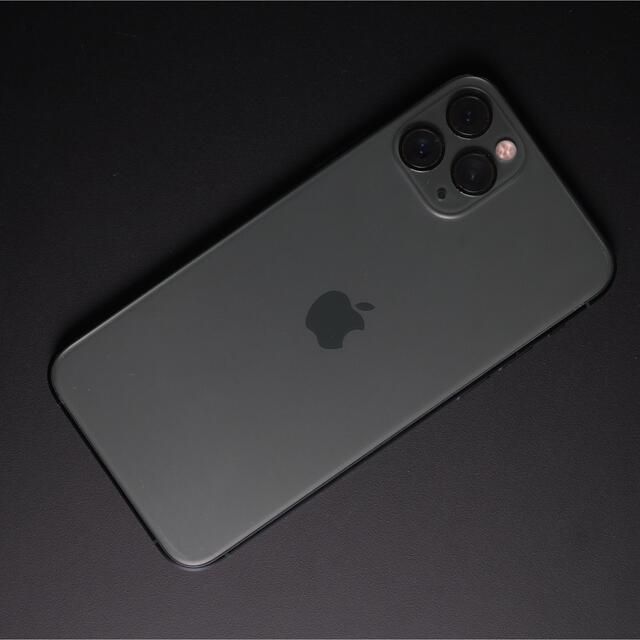 iPhone(アイフォーン)のiPhone11 PRO 64gb SIMフリー ミッドナイトグリーン スマホ/家電/カメラのスマートフォン/携帯電話(スマートフォン本体)の商品写真