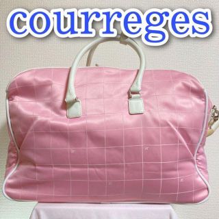 クレージュ(Courreges)のcourreges クレージュ ショルダー　ボストン　バッグ ピンク　大容量(ボストンバッグ)