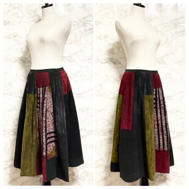 【極美品 ライカ期】DRIES VAN NOTEN 総柄ミモレ丈フレアスカート - 1