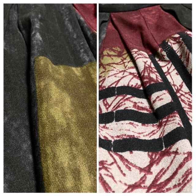 【極美品 ライカ期】DRIES VAN NOTEN 総柄ミモレ丈フレアスカート - 6