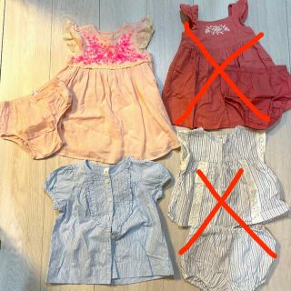 ベビーギャップ(babyGAP)のワンピース　ブラウス　セット　90(ワンピース)