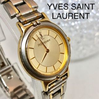 サンローラン(Saint Laurent)の【YVES SAINT LAURENT イヴサンローラン】 【動作ok】新品電池(腕時計)